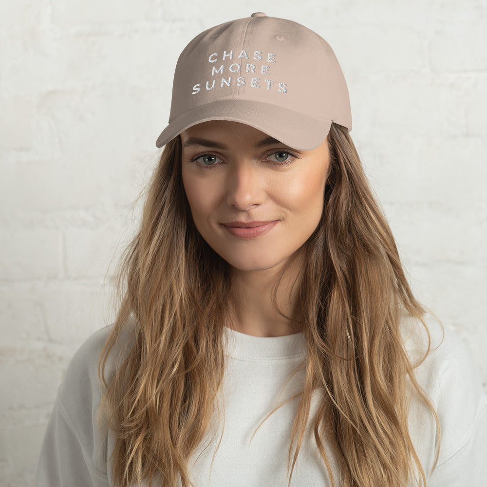 CHASE MORE SUNSETS Dad Hat