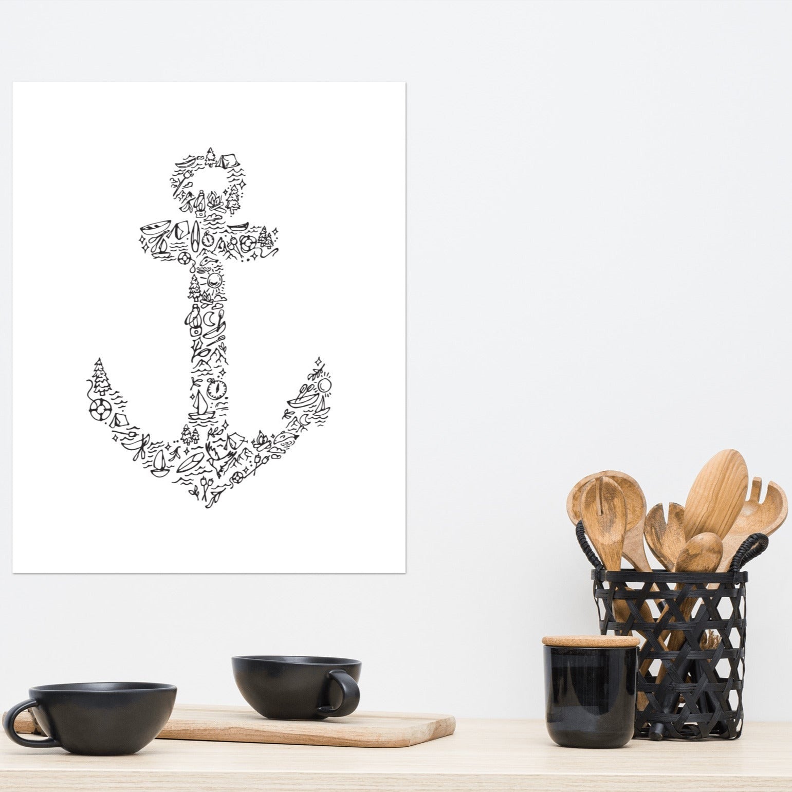 Anchor Icon Print