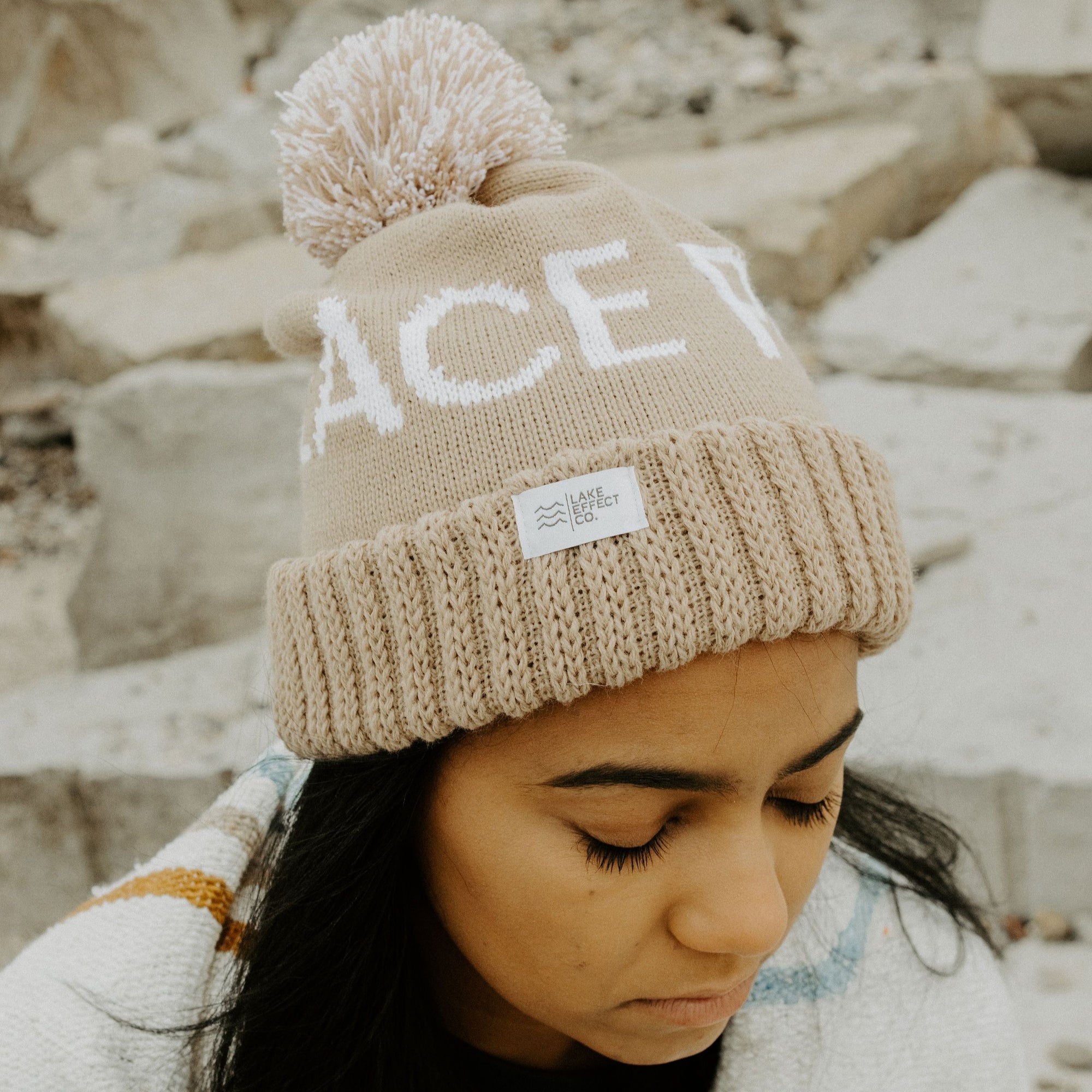 PEACE Winter Knit Hat