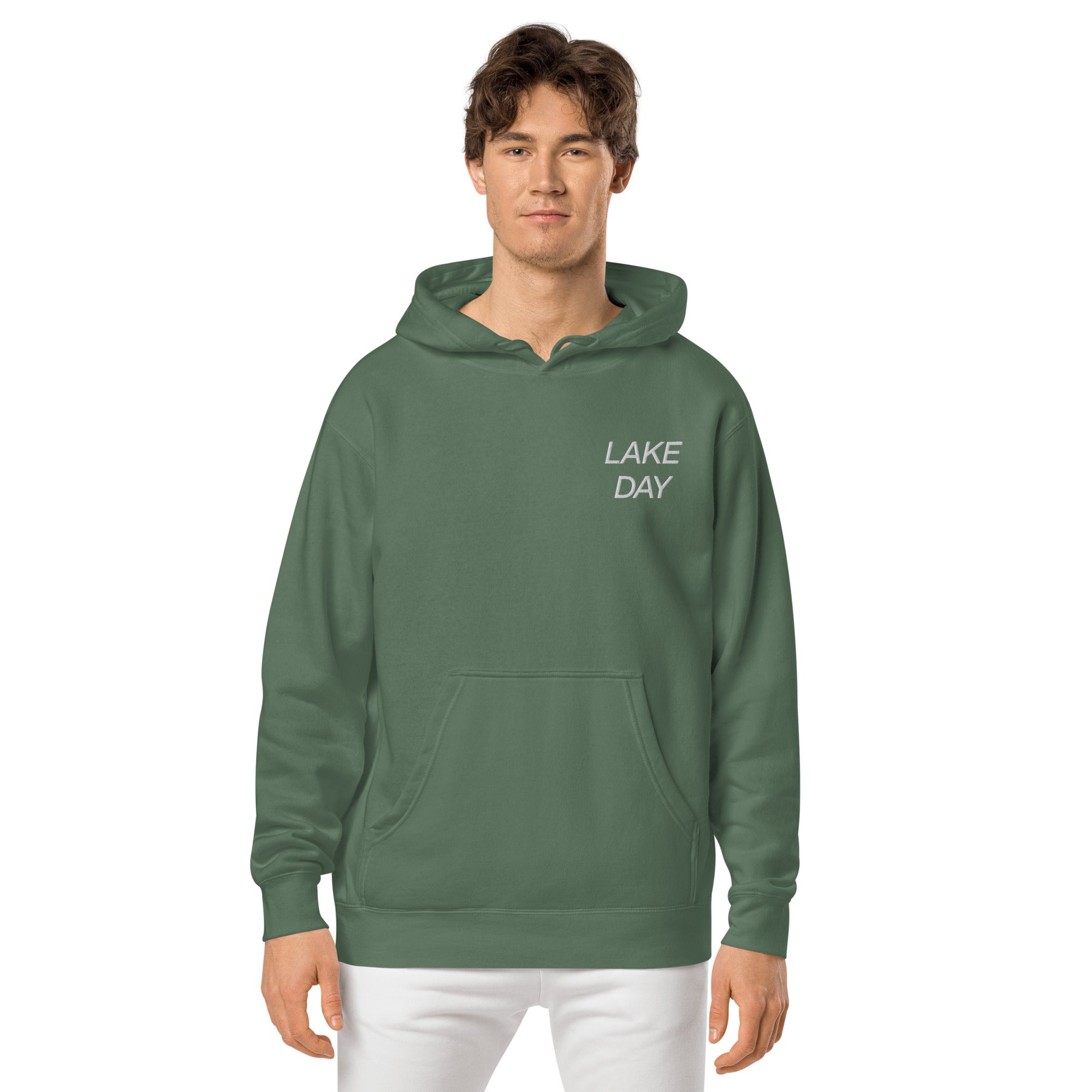 LAKE DAY Unisex Pigment-Dyed Hoodie