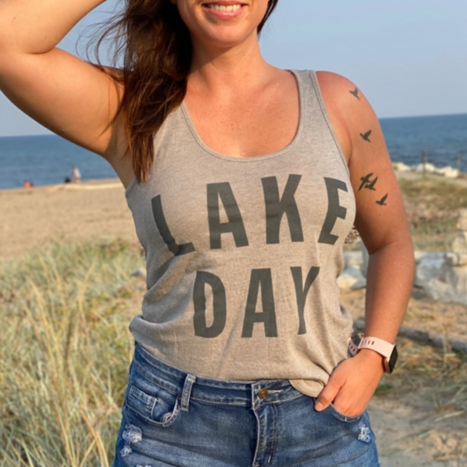 LAKE DAY Racerback Tank